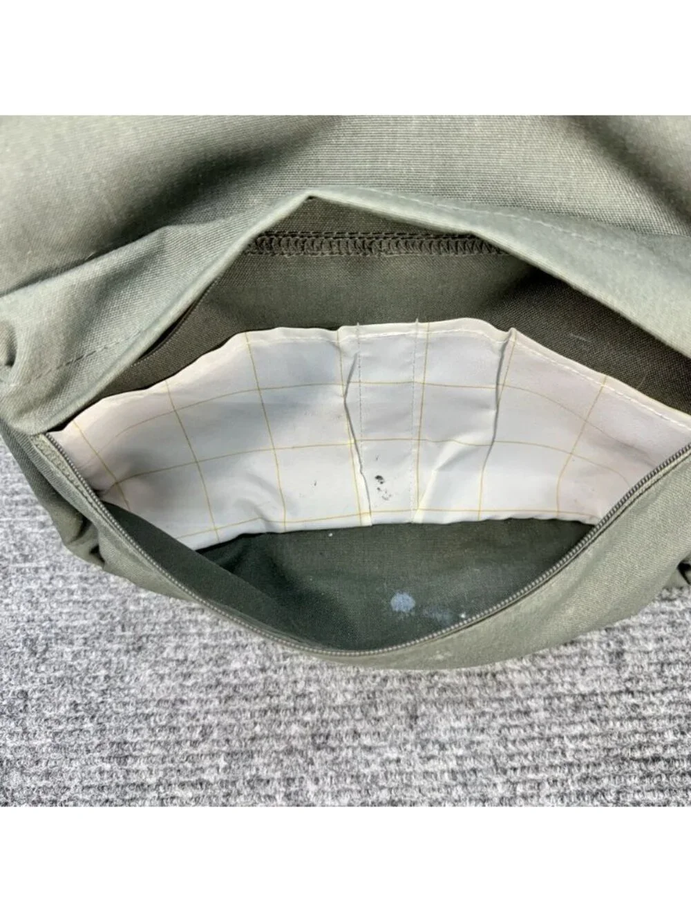 Ikea Dromsak Bag 21 Liter Green Canvas Backpack Laptop Daypack Camping 22321